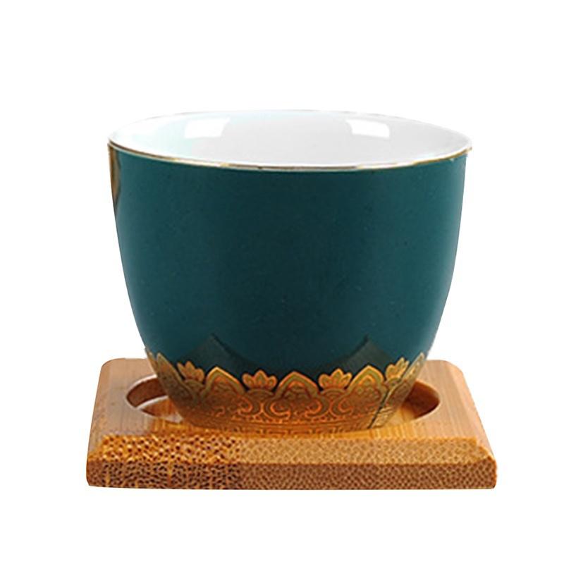 

Чайные сервизы Аксессуары Квадратная подставка из бамбука в китайском стиле Подставка для чашки