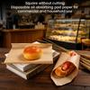 Square Food Grade Parchment for Baking, Grilling and Wrapping - Non-Stick Greaseproof Sheets
