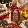 CHRISTMAS TIN BOX 2 PCS FOR COOKIES, GINGERBREAD, SWEETS, RODS 20 cm