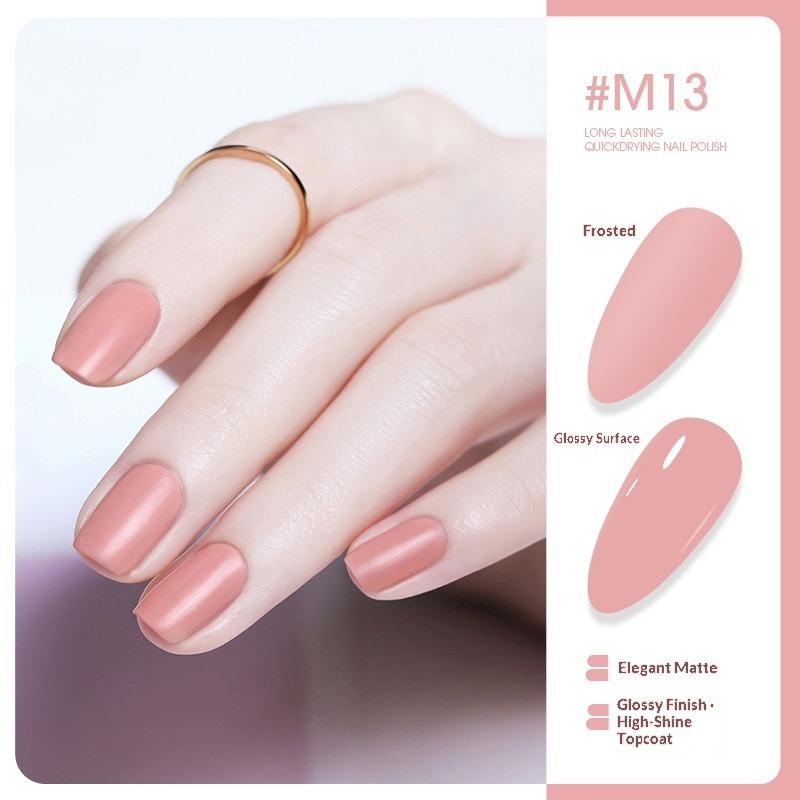 Colorful Nail Polish Matte, Long-lasting, Non-peelable, Quick-drying, Matte Nail Polish