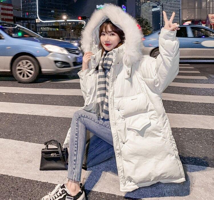 Women Winter Hooded Faux Fur Collar Midi Big Pocket Windproof Warm Bubble Coat Puffer Jacket Cotton Padded Parkas Overcoat купить по низким ценам в интернет магазине Joom Women Winter Hooded Faux Fur Collar, Big Faux Fur Hooded Puffer Coat With Pockets