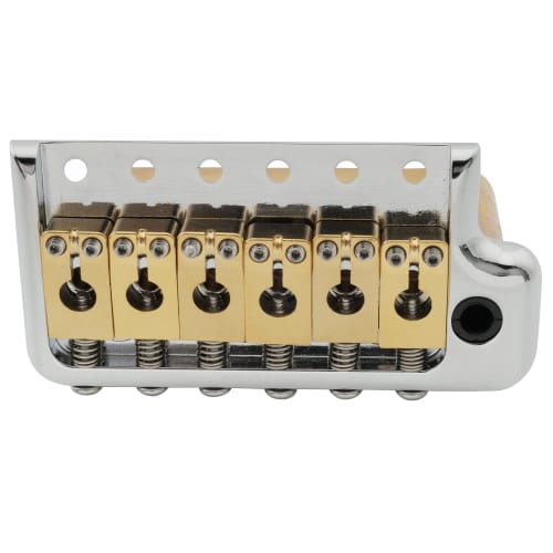 Musiclily Ultra 10.5mm Brass Tremolo Unit Bridge, 6-Point Knife Edge, for Strat & ST Electric Guitars, Hybrid