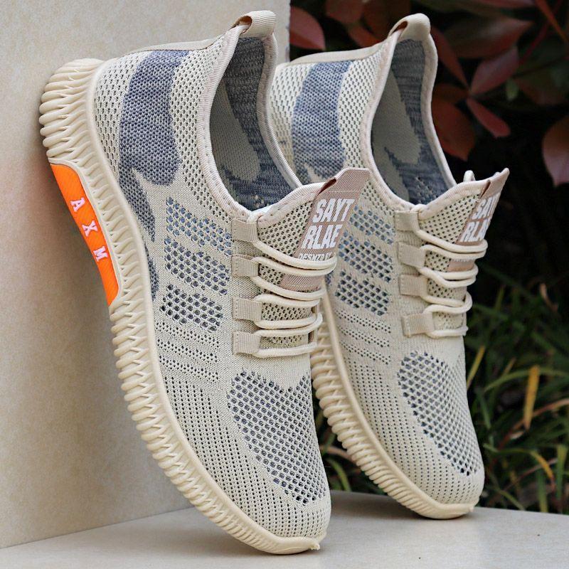 Mesh sports shoes summer hollow breathable Beijing cloth shoes casual shoes medium walking shoes 38