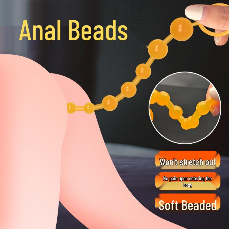 Colorful Beaded Anal Plug: Unisex Adult Toy for Enhanced Pleasure