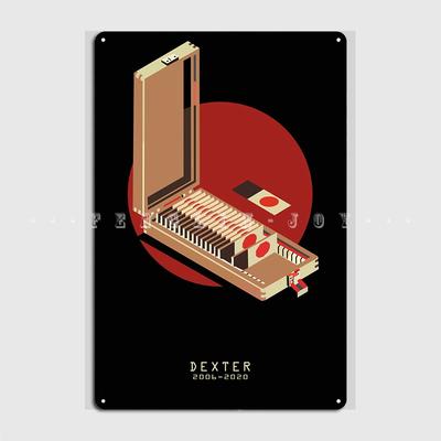 Dexter Blood Box Metallschild Club Party Bar Höhle Lustige Wanddeko Blechschild Poster