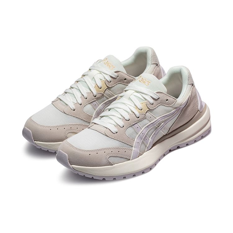Asics Tarther Sc Mesh Fabric Retro Solid Low Top Lifestyle Shoes Women sneaker Bright-White Gray 1203A125-101