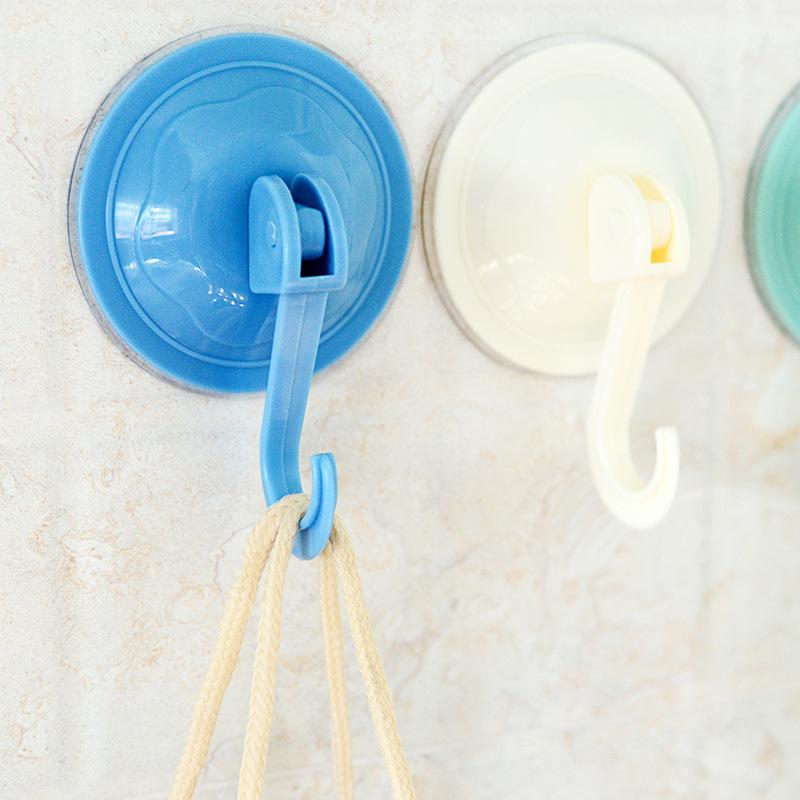Vielseitige Saugnapfhaken, wiederverwendbares PVC mit Metallhaken, wasserdicht für Badezimmer, Küche, Fenster Glastüren Mehrzweckhaken