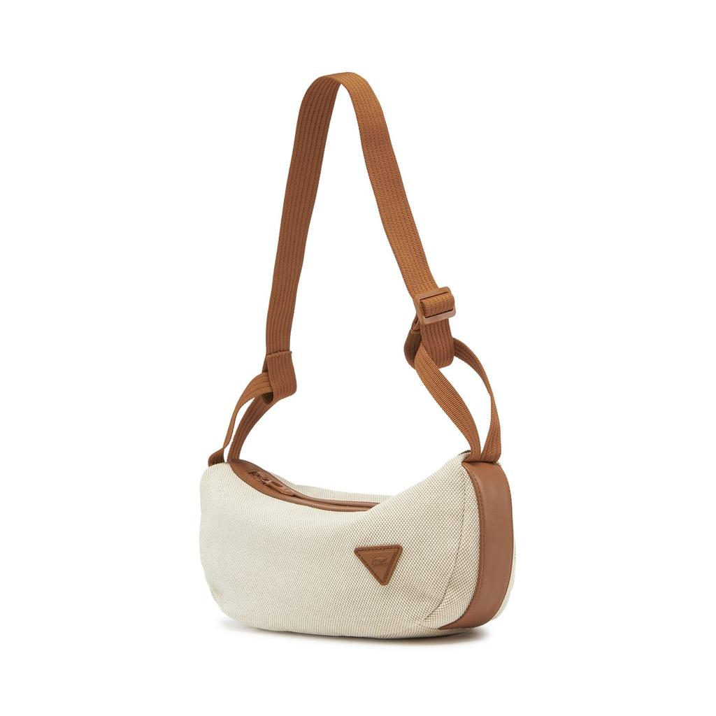 Li Ning Fabric Shoulder Bag Women's Canvas Brown ABDW227-2