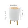 Bathroom Trash Can with Lid Dogproof Multipurpose Rubbish Bin Garbage for Guestroom