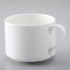 NARUMI Stackable Cup and Saucer, Sensu Plain, White, 240cc, 51799-2903