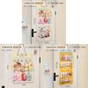 Cartoon Hanging Storage Bag With Felt Material For Bedroom Organizing And Doll Display