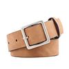 Square Japanese Buckle Belt Women'S Simple Matte Texture Pu Belt