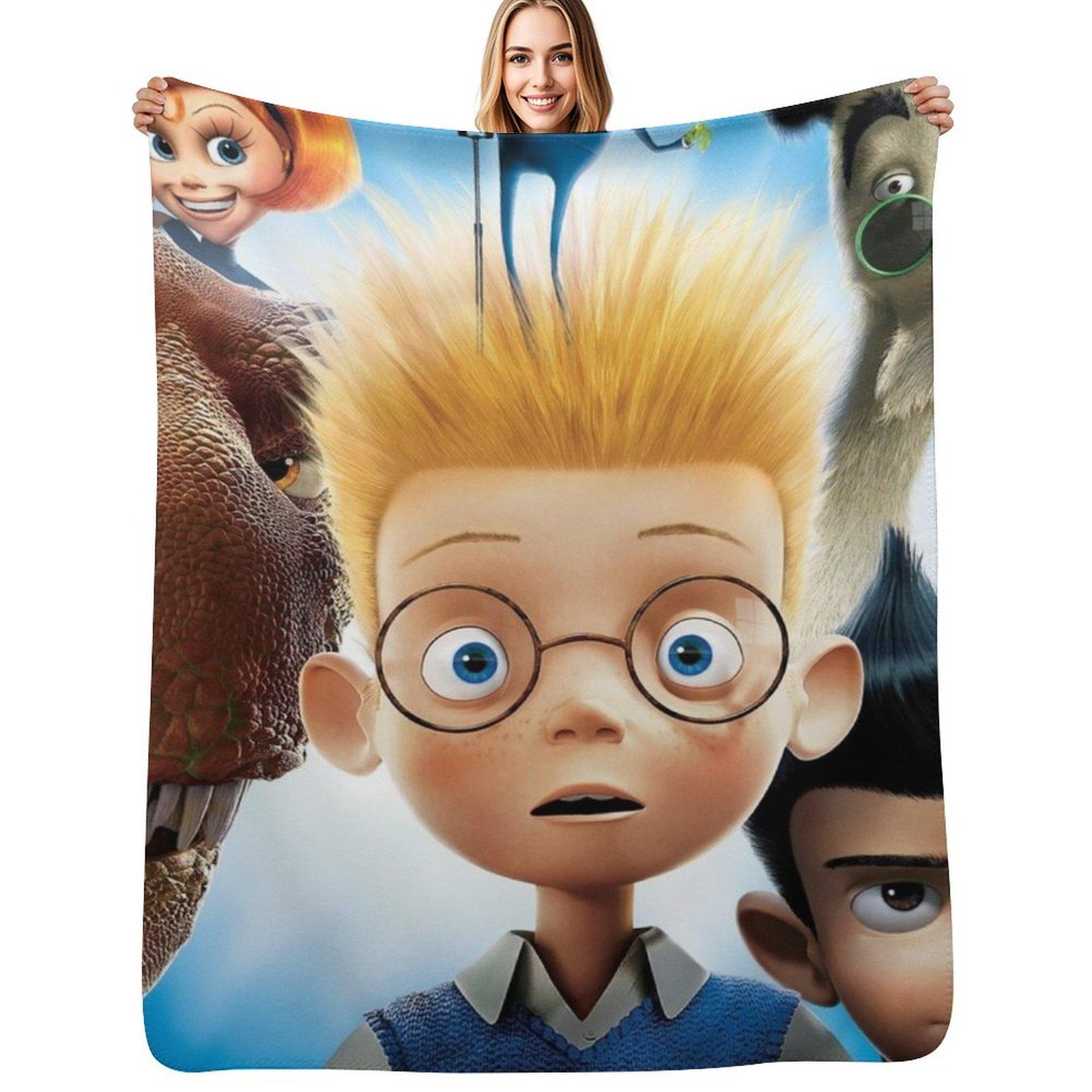 meet the robinsons Throw Blanket Decorative Soft Throw Blanket for Couch Sofa Size: 75*100cm, Weight: 230 GSM