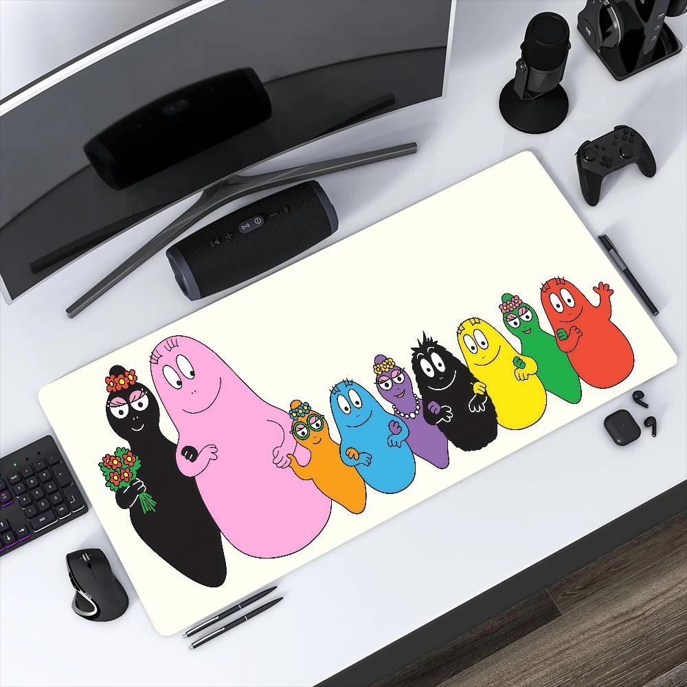 Cartoon Mouse BBarbapapa Pad MousePad Nonslip Lockedge Office Student Gaming Thickened Large Writing Pad Funny Cushion
