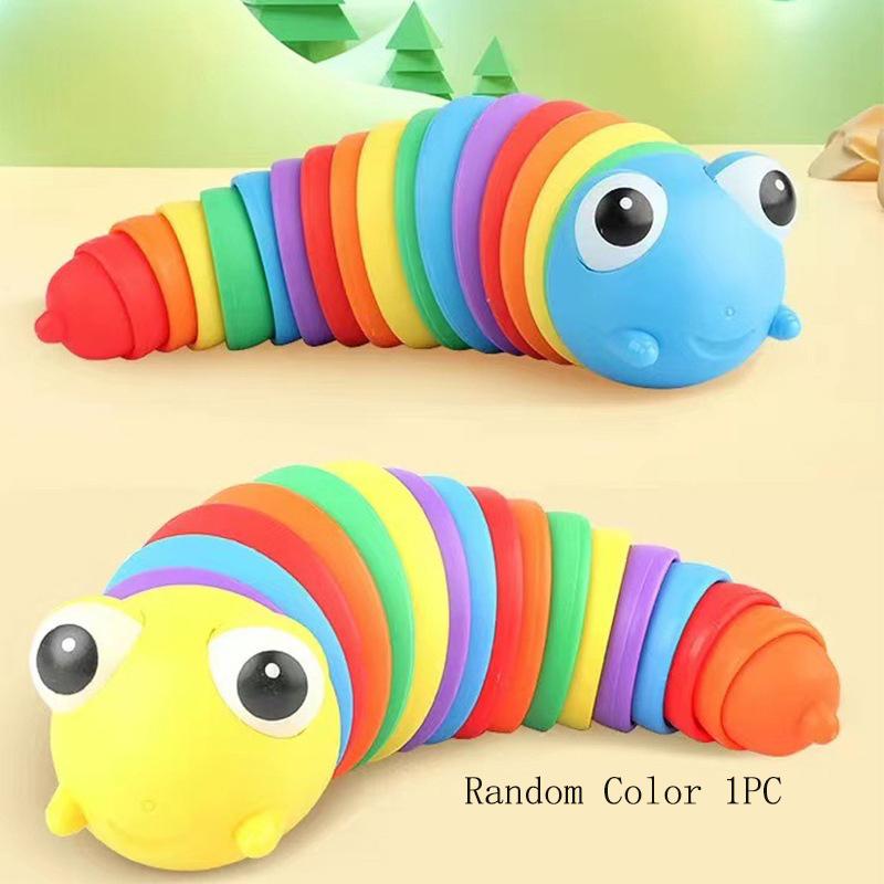 

Непоседа Палец 3d Слизняк Гусеница Тянущаяся Сенсорная Игрушка Антистресс Анти Детская Тревожность
