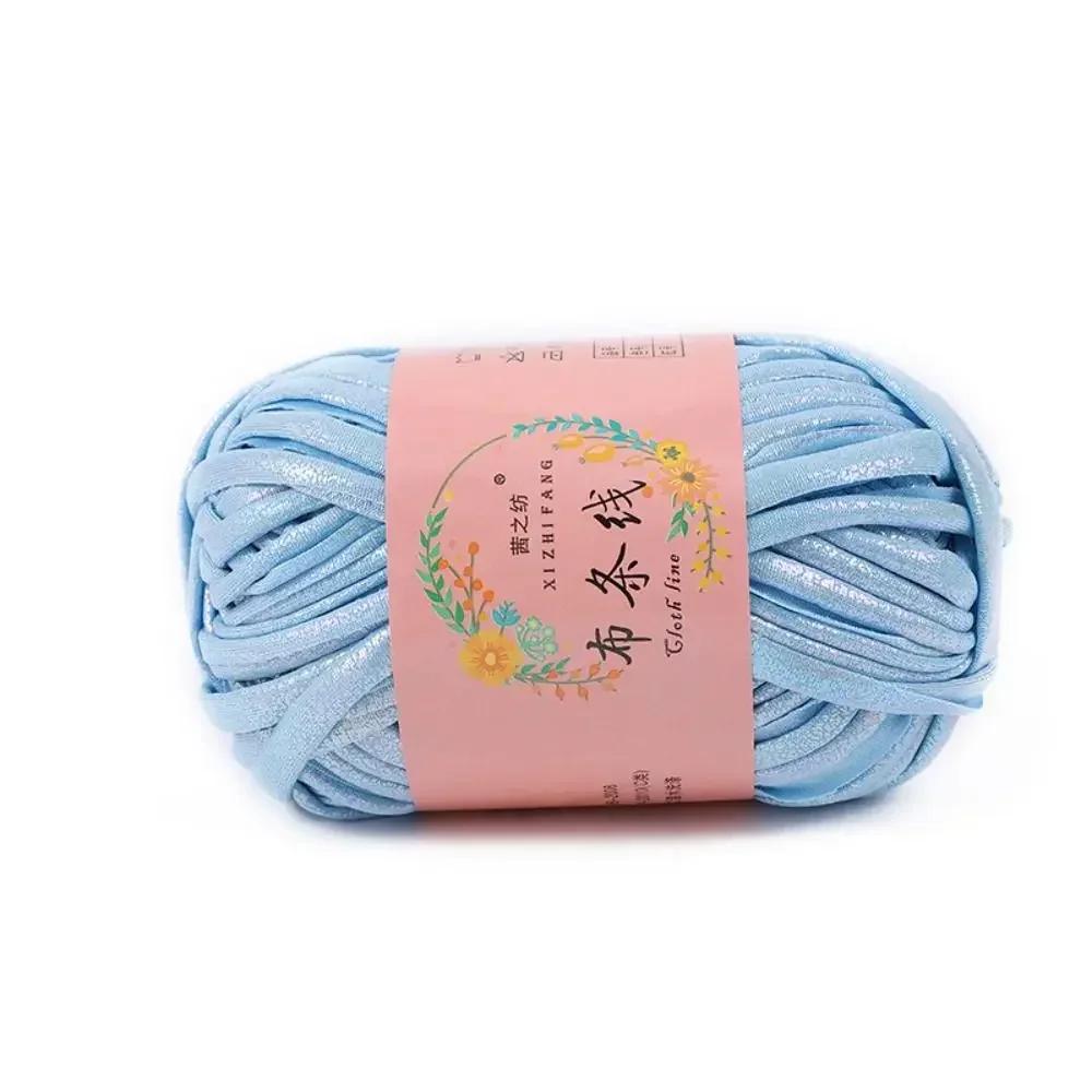 100g Ecopelle Filato da Crochet Lucido Filato per Maglia Fai-da-te Pallina di Filato per Borsa Coperta Cuscino Maglia Maglia all'Uncinetto Filato