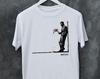 Banksy Graffiti T Shirt: Man Waiting In Vain, 100% Cotton