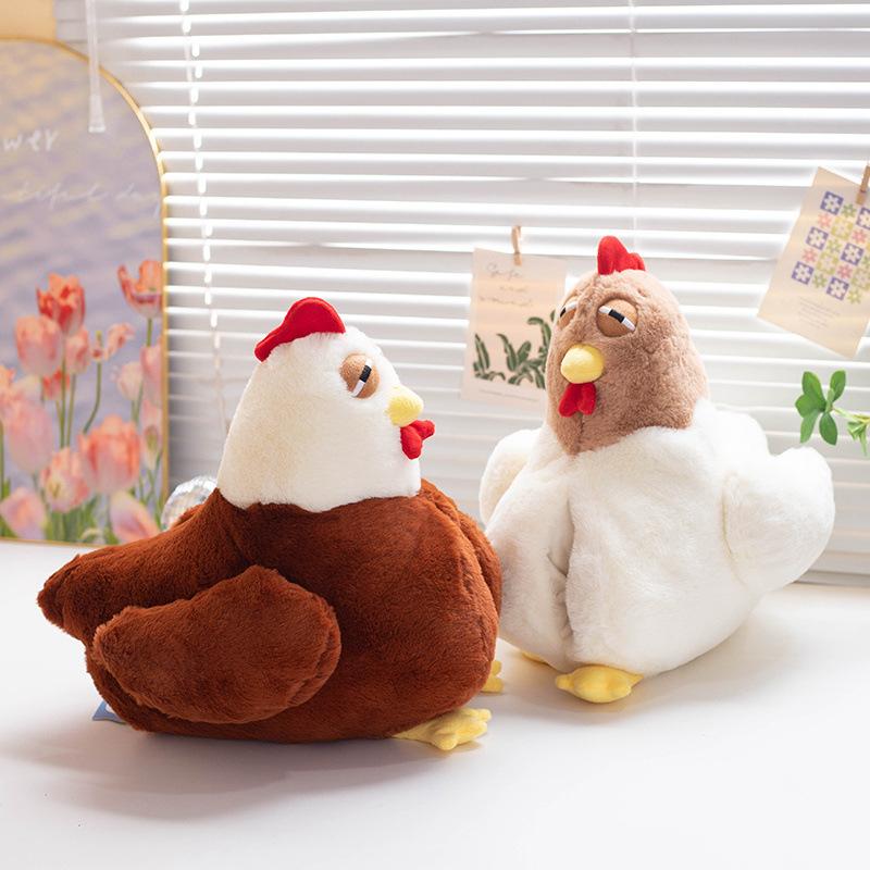 Cute big cock hand warmer pillow plush toy doll hen doll children soothing doll