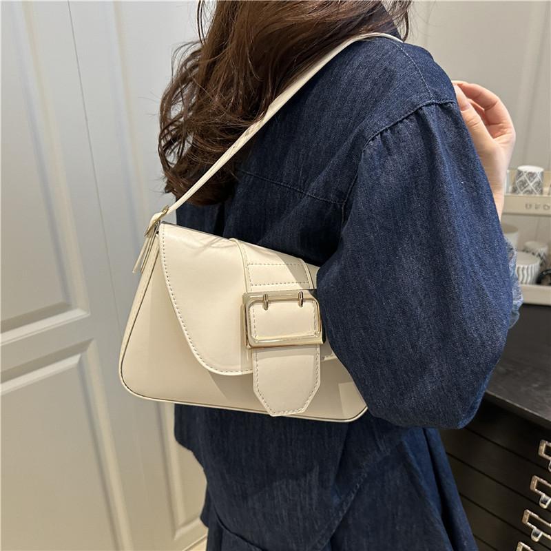 Casual Solid Color Women Underarm Shoulder Bag For Daily Commute Shopping