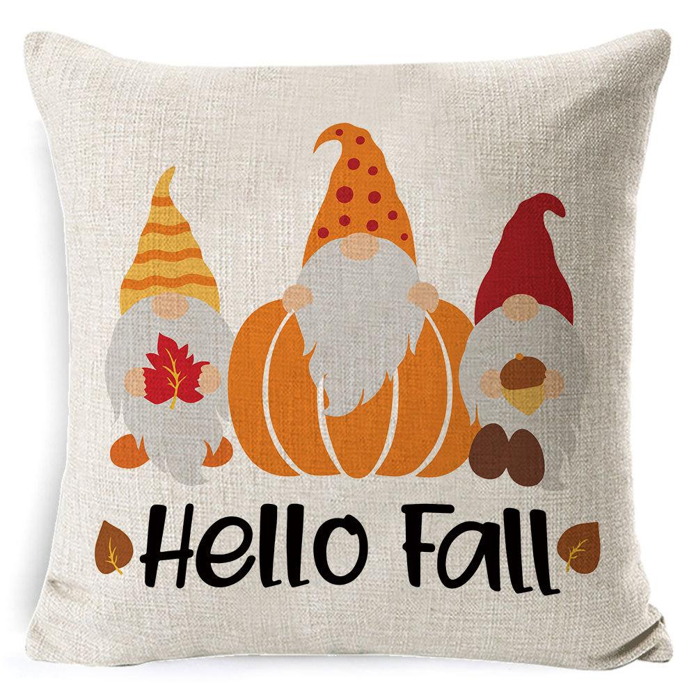 Home Furnishings Christmas Pillow Cover Nordic Plaid Linen Cushion Cover Sofa Cushion Cover