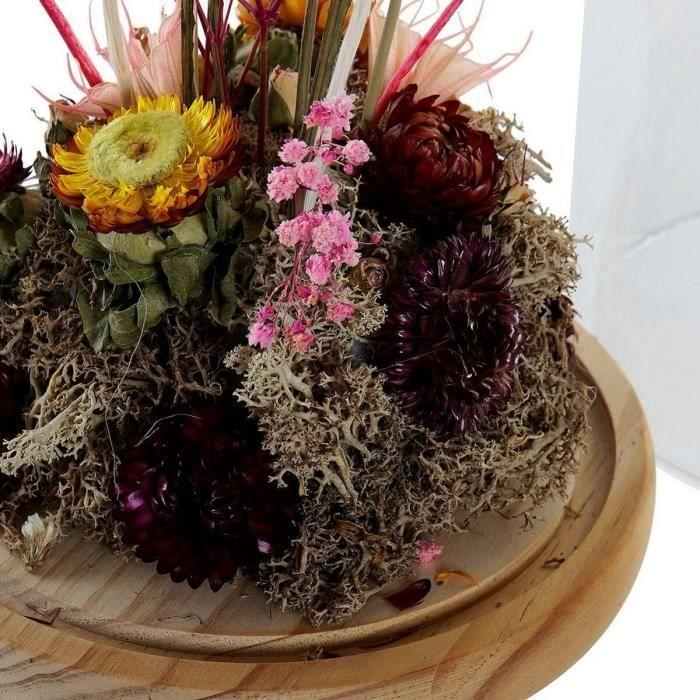 Dekorative Figur - NATÜRLICH - Glas und MDF-Holz - 17 x 17 x 26 cm - Zeitgenössischer Stil - Gemischt