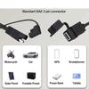 Motorcycle USB Chargers Universal SAE To USB Converter Cable SAE Quick Extension Cord 5V 2A for Cellphone