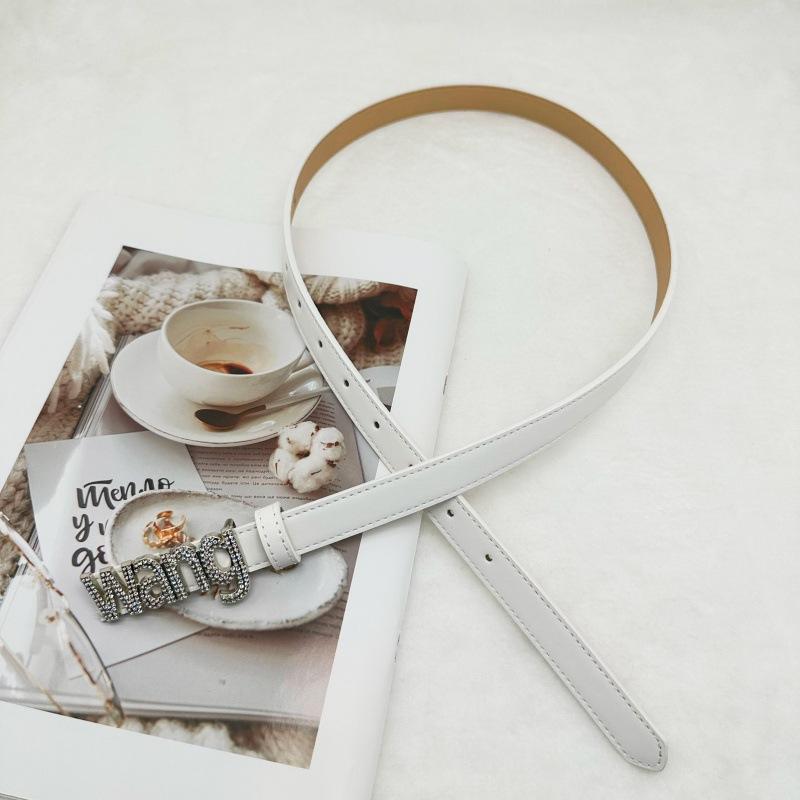 

Modern Aw Metal Letter Rhinestone Belt Ideal Waist Accessory For Outfit Every StyleC