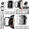 Durable Pc Case With Hd Clear Screen Protector For Apple Watch Protects Against Accidental Drops