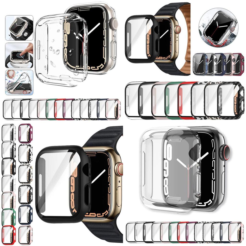 Durable Pc Case With Hd Clear Screen Protector For Apple Watch Protects Against Accidental Drops