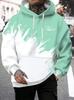 Spring Autumn Casual Men Sweatshirt, Funny Wolf Animal 3D Print Loose Hooded Pullover