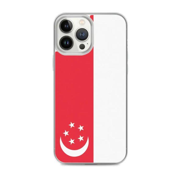 Coque Télephone Drapeau Singapur - iPhone 13 Pro Max
