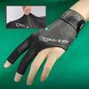 Open Finger Billiard Pool Gloves Adjustable Sticker Polyester Snooker Billiards Gloves Smooth Soft Portable Training Accessories