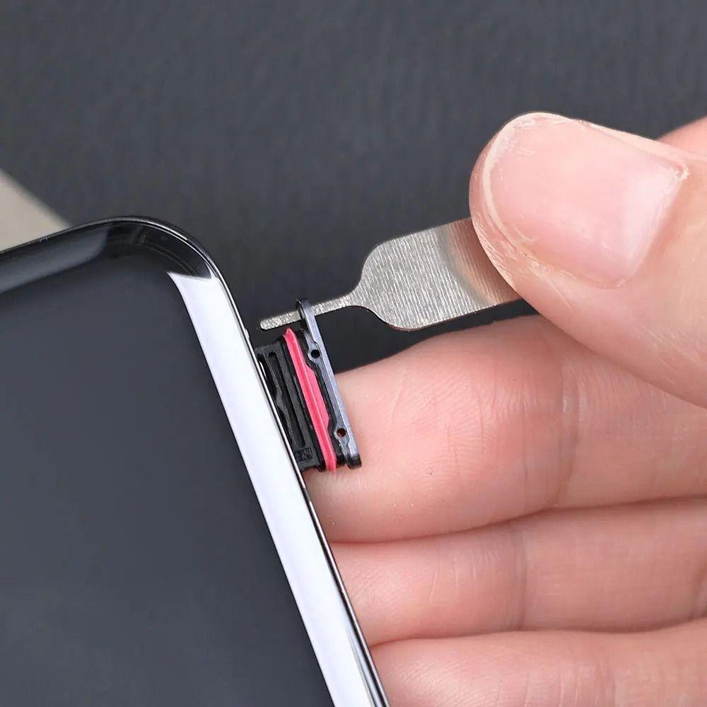 100 Pièces Outil d'éjection de carte SIM en acier inoxydable Portable Aiguille d'éjection Retrait Téléphone portable