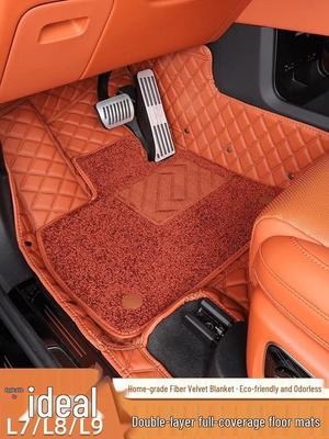 Compatible Li Auto L8 & L9 Full Coverage Car Floor Mats - New L8Pro & L9Max Carpet Style Mats