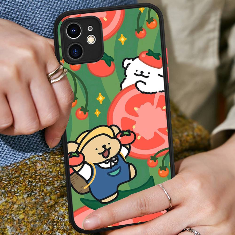 

Maltese Cute Line Puppy Dog Phone Cases For IPhone 16 15 14 Plus 13 12 11 Pro Max Matte Oft Bumper Phone Cover iphone 16 pro