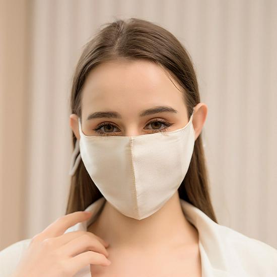 Women's 100% Mulberry Silk Sun Mask - Breathable, Anti-UV, Double Layer, Full Face Coverage for Summer Cycling.