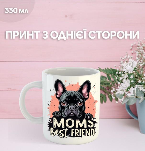 

Кружка Собака с принтом керамическая чашка Dog 330 мл 9.5 білий