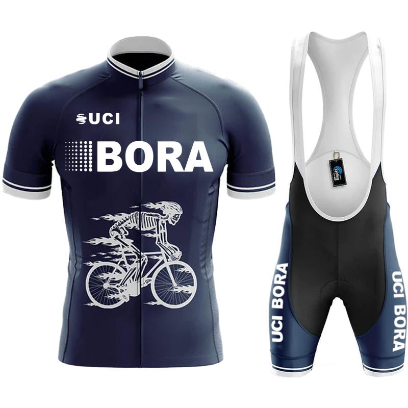 Team Jersey Men's Cycling Pants with Gel UCI BORA Outfit Set Jerseys Man Blouse Summer Clothes 2026 Mountain Bike Clothing Mtb