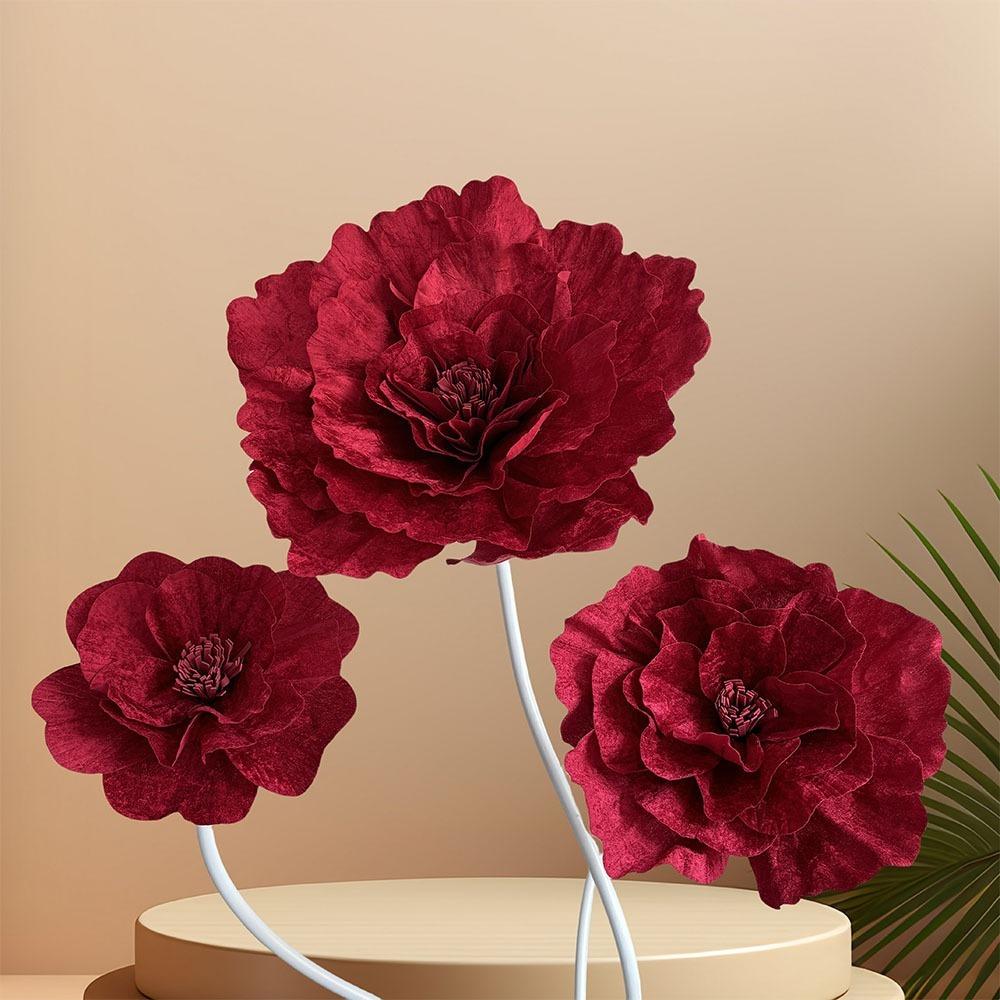 30-60cm Artificial Peony Flower Window Display Wedding Fake Flower  Photo Props