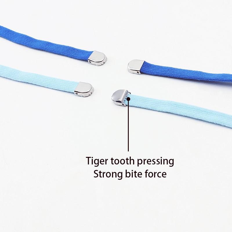 2Pair Double-layer elastic 8mm Flat Shoelace Shoes Accessories No Tie Shoe laces Quality Elastic Laces Sneakers Tennis Shoelaces