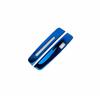 For Honda Accord 2014-2017 Blue Steel Middle Console Gear Shift Frame Trim 2PCS