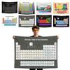 Periodic Table Chemistry Tapestry Science Wall Hanging Educational Art Decor for Dorm Room Home Study Room Wall Curtain