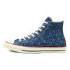 Converse Chuck Taylor All Star Vintage Versatile Casual High-Top Canvas Shoes Unisex Sneakers Blue Floral 168038C
