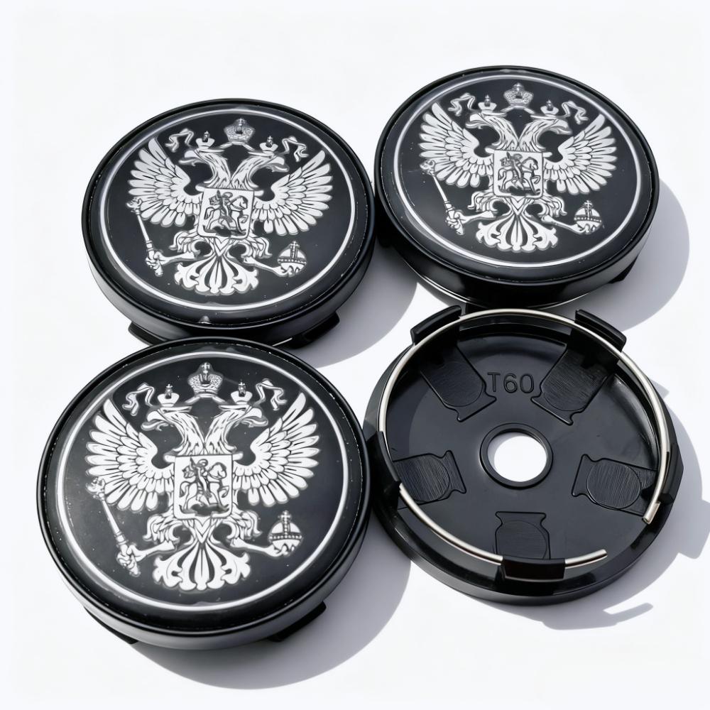 

4pcs Russian Coat of Arms Logo Emblem Car Wheel Center Caps 60MM 56MM Wheels Hub Cap Rim Hubcaps Dust Cover Replace Accessories Russian Coat of Arms&4pcs T60 Wheel Caps