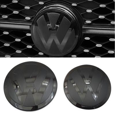 VW GTI GOLF 2026 Hot For VW VOLKSWAGEN Mirror Logo Car Front Grille Emblem Rear Trunk Cover Badge Sticker For Volkswagen VW 15-1