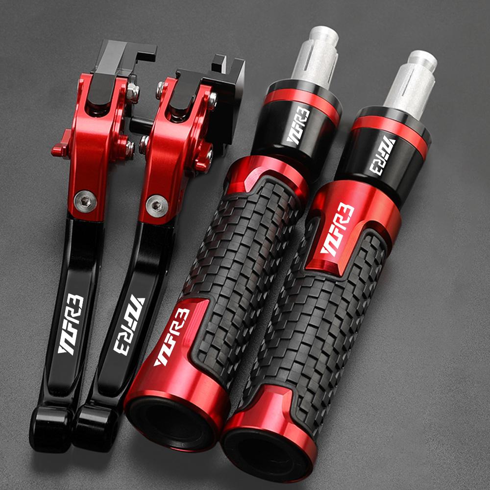 Accessori Moto Leve Freno Frizione Regolabili Estremità Manubrio Per YAMAHA YZFR3 YZF R3 2015 2016 2017