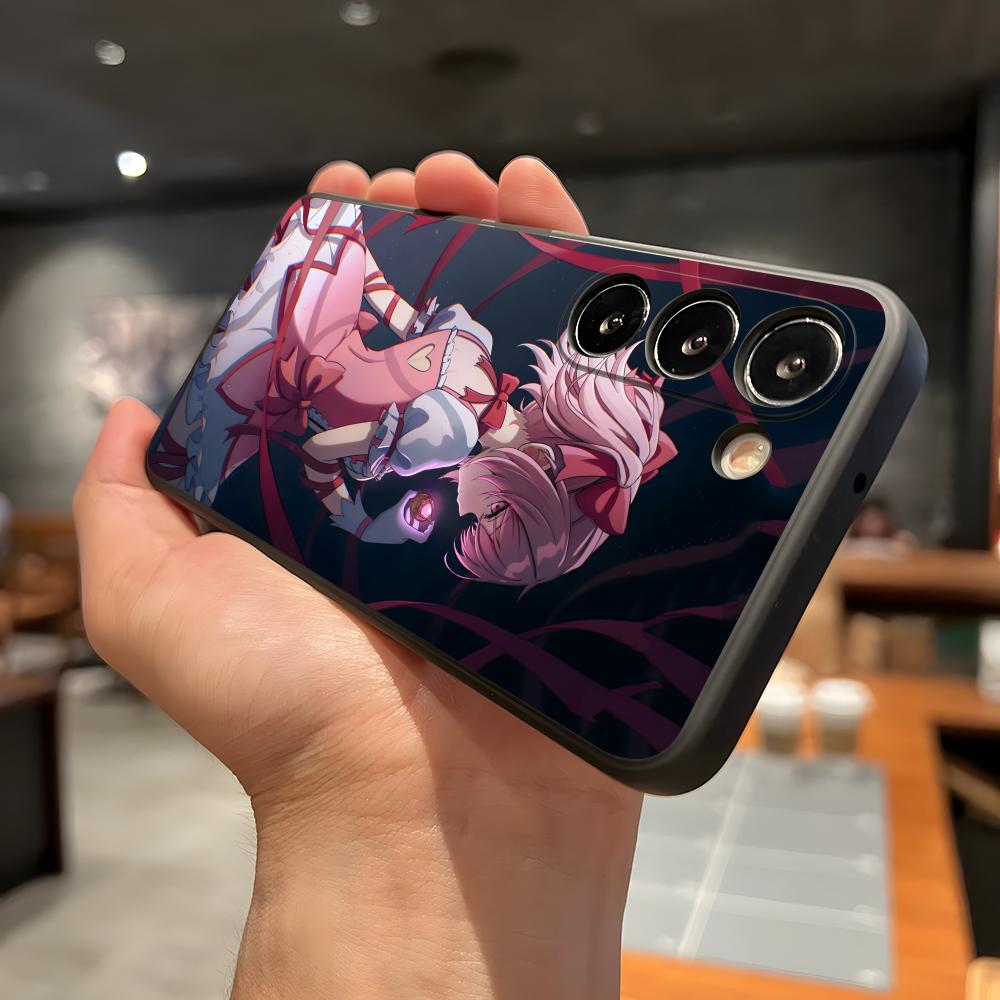 

Puella Magi M-Madoka M-Magica Phone Case For Samsung A56 A36 A26 A16 A15 A25 A35 A55 A14 A34 A24 A54 Black Soft Shell Samsung A16 5G