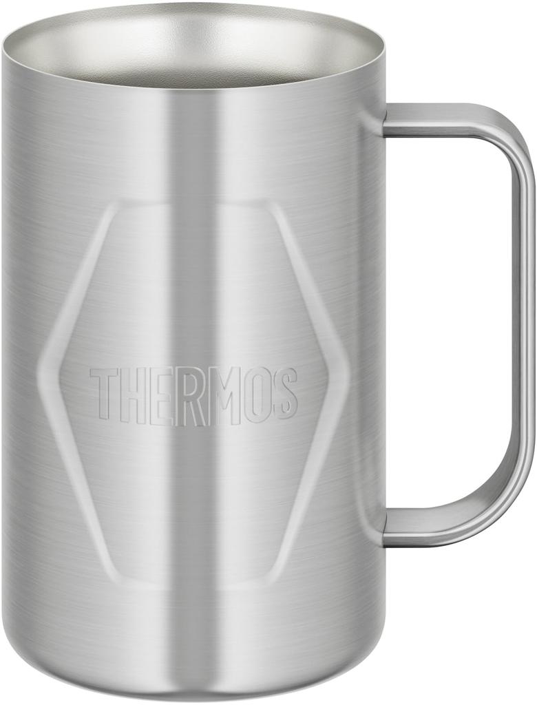 Thermos Vacuum Insulated Beer Stainless Dishwasher Keeps Drinks Hot or S2 Mug, 600ml, Steel, Safe, Thermos-like Structure, Cold, JDK-601
