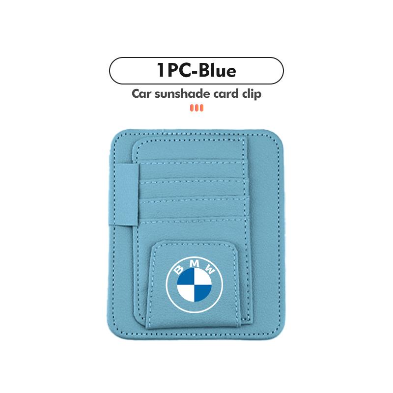 For BMW Car Sun Visor Storage Bag Sunglasses Organizer Holder Card Clip G30 G20 M3 M5 E91 E92 E93 E36 E70 X3 X4 X5 X1 E39 F30