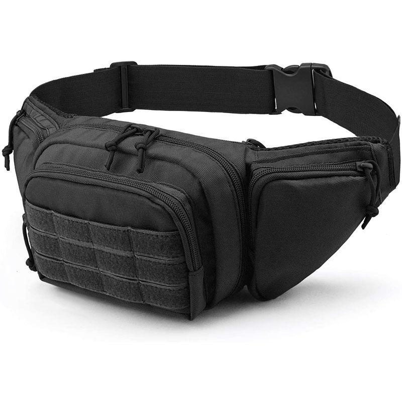 

Outdoor multi-functional waist bagLarge capacitysmallsized outdoor lightweight running sports enthusiast tactical waist bag A-DH чёрный